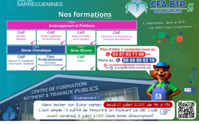 Évènement au CFA BTP de Sarreguemines