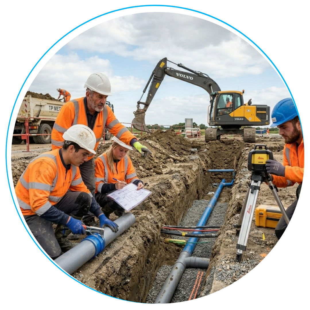 CAP Constructeur en réseaux de canalisations de Travaux Publics